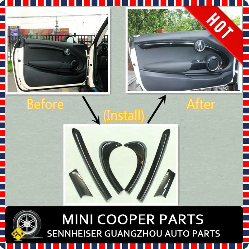 Последняя модель mini cooper автомобиля ABS Материал с защитой от ультрафиолетового излучения, двери комплект принадлежностей стиль mini Ray для mini cooper F56(6 шт./компл