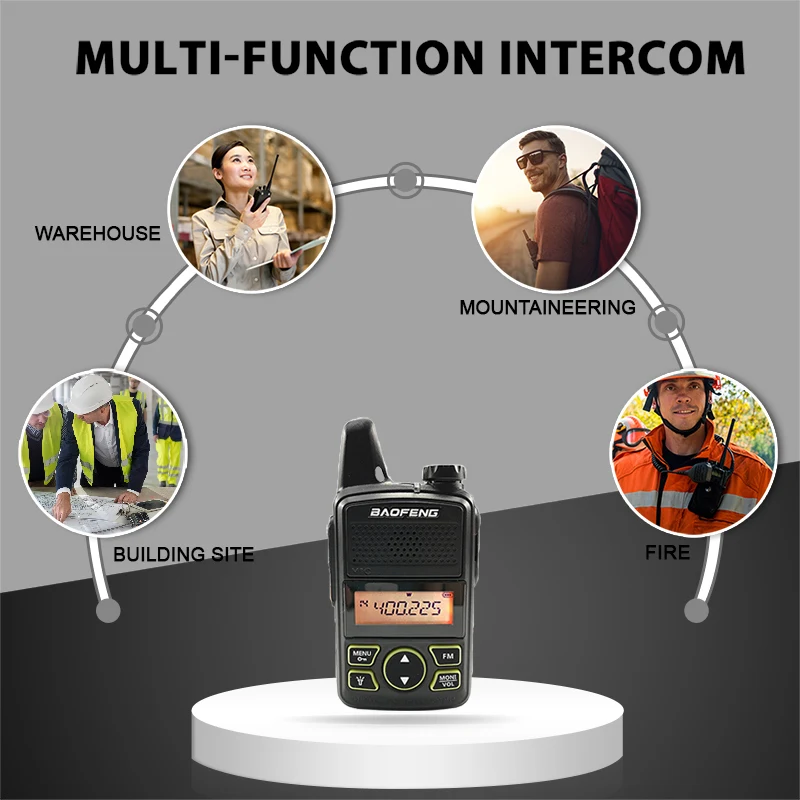 Baofeng BF T1 детские мини платья Иди и болтай Walkie Talkie “иди 20 Каналы UHF 400 470 МГц