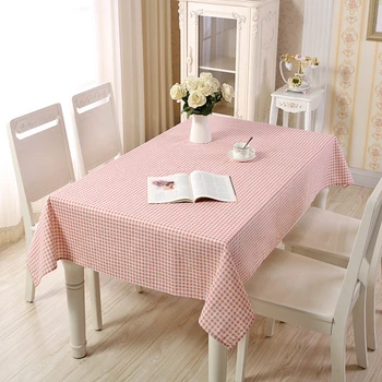 

Red Geometric Striped Rectangle Table Cloth Nordic Style Waterproof Luxury Tablecloths Cotton Polyester Dinner Cloth Table Cover