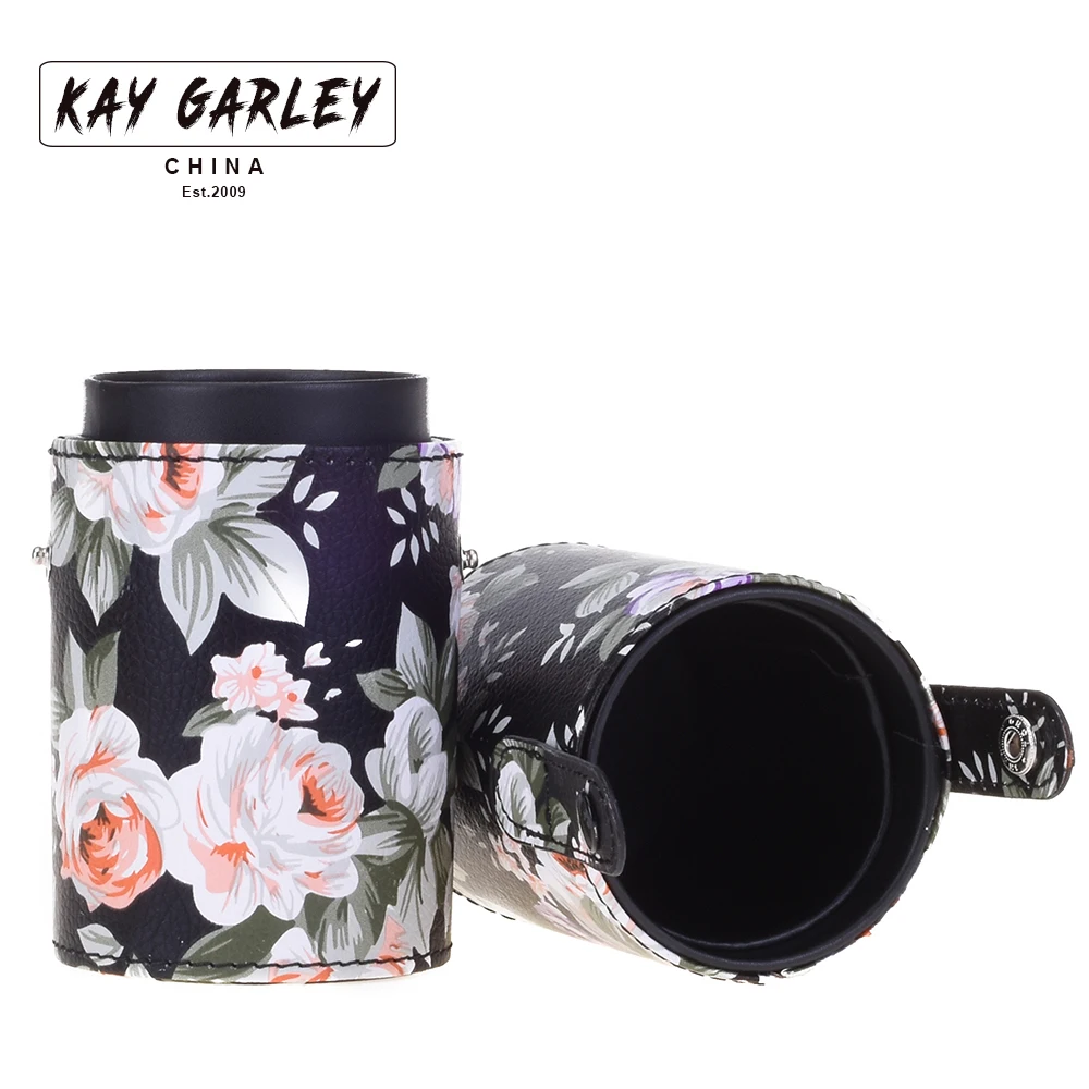 KAY GARLEY Pu кожаный держатель для макияжа Футляр кисточек косметический инструменты
