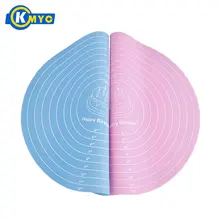 KMYC силикон круглый коврик для выпечки с измерением антипригарный коврик для выпечки подставка для свадебного торта подставка приспособление для выпечки столовой и бара