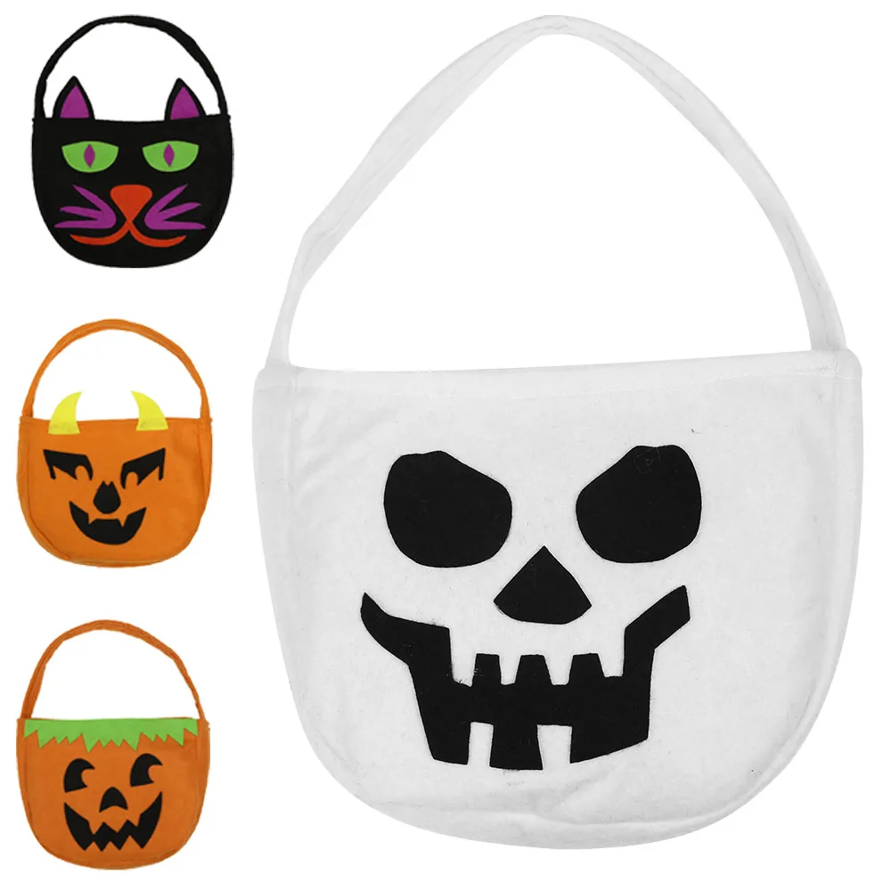 هالوين ابتسامة اليقطين حقيبة الاطفال الحلوى حقيبة الأطفال الاطفال المفضلة وجبة خفيفة تخزين أكياس مهرجان حاويات الجملة A75