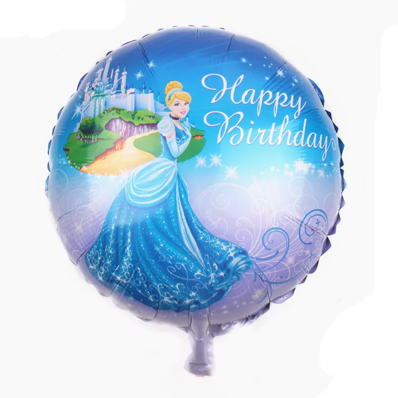 

XXPWJ New Round Princess party balloons aluminum balloons decorated marriage Toys wholesale N-002