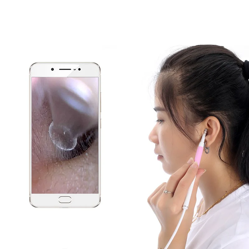 AN102 3в1 ушной эндоскоп HD720P визуальный ушной медиатор er 5,5 мм ушной тоннель камера USB визуальный ушной очиститель отоскоп медицинский ушной медиатор