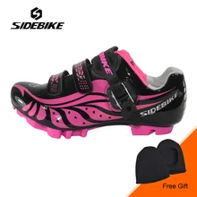 Sidebike Outdoor Women Cycling Shoes Anti-slip Mountain Bike Bicycle Shoes PU Uppers Self-locking Shoes Sapatos de ciclismo