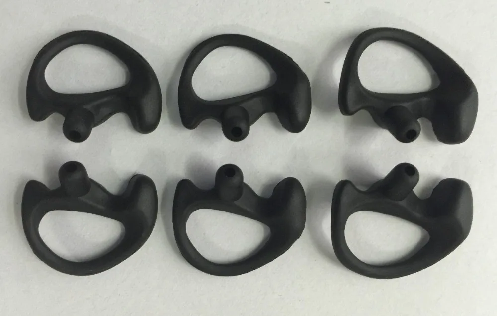 MaximalPower Clear Medium Earmold Earbud Replacement for Two-Way Radios Coil Tube Audio Kits Surveillance (10x Right) : MaximalPower Clear Coil Tube Earbud Headset PTT Mic (2