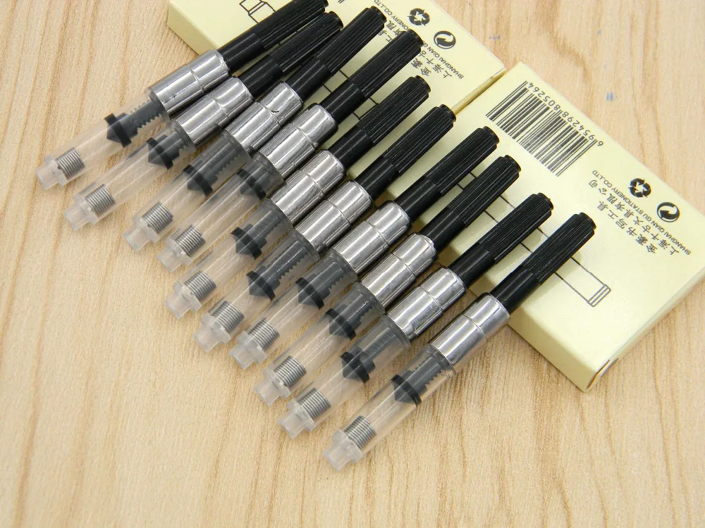 10 шт. чернильные картриджи насосы черного цвета|pen refills|ink converterpen refill ink |