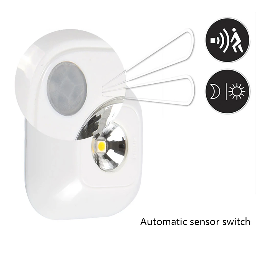  Mini PIR Motion Sensor Light LED Night Light Smart Human Body Induction Nightlight Battery Closet C - 32815024724