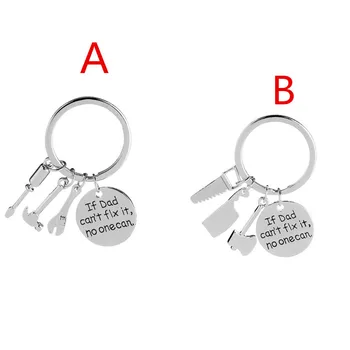 

If Dad Can't Fix it No One Can Tools Keychain Fashion Alloy Key Holders For Father's Day Gift