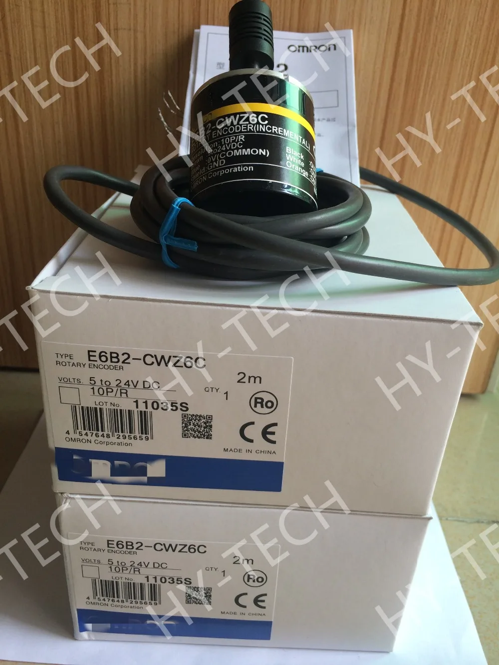 

E6B2-CWZ6C 50P/R Rotary Encoder New and Original 5-24VDC 80mA max 100kHz 50 PPR E6B2-CWZ6C