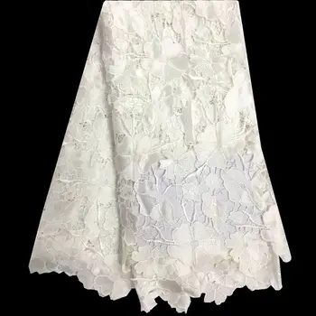 

Wholesale Price Latest african cord Lace 2016.High quality african french lace fabric.White Color Guipure Lace Fabric F10173