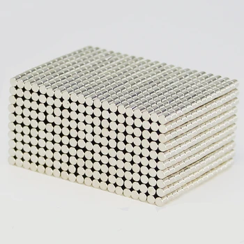 

500pcs/lot Bulk Neodymium Magnet dia2mm x2mm Mini Disc super stong rare earth Magnets free shipping