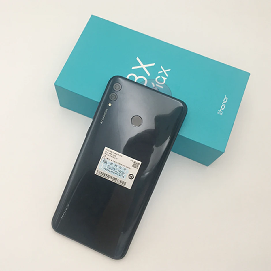 Honor 8X Max 7,12 дюймовый мобильный телефон Android 8,1 16 МП Восьмиядерный экран отпечаток пальца ID 4900 мАч батарея смартфон
