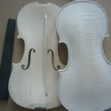 Красивая незавершенная белая скрипка 4/4 без клея Топ и задняя часть, приятный клен сзади, ель Топ