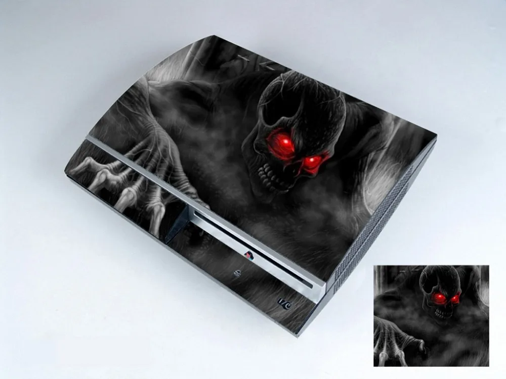 205 виниловая Защитная Наклейка Dark Skull для Sony PS3 оригинальные наклейки fat PlayStation 3 |
