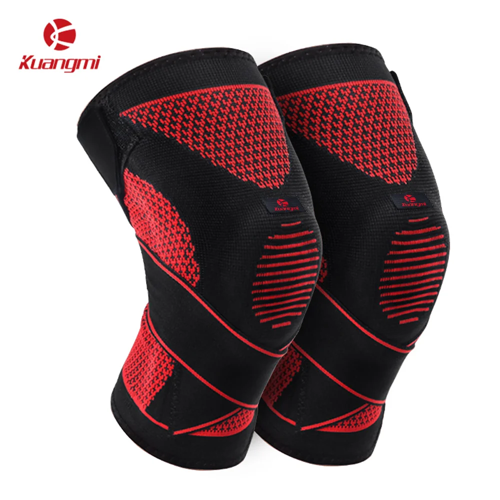 

Kuangmi 1 Pair Cross straps Knee Protector Breathable Knitting Knee Brace Support Patella and Ligaments Stabilizer Sleeve