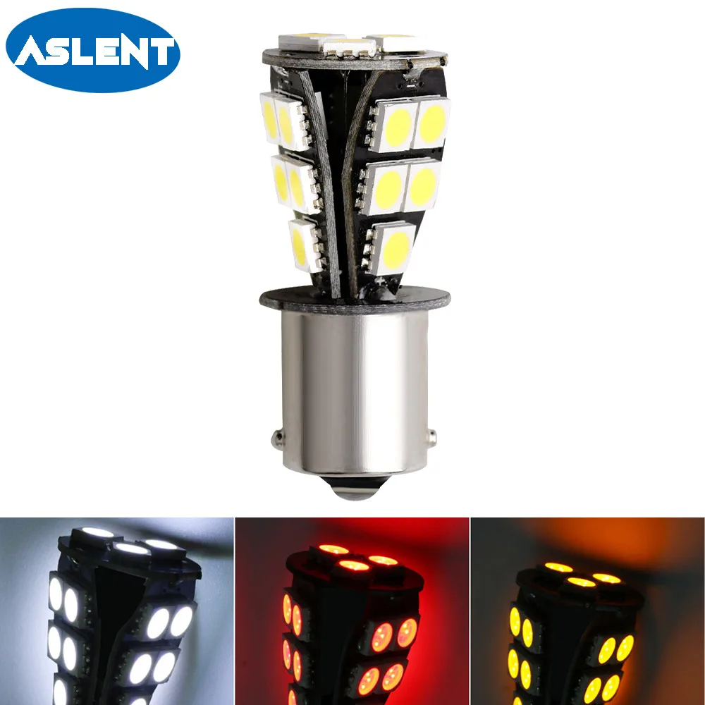 

ASLENT 1X 1156 BA15S P21W 1157 BAY15D P21/5W Car Led Lamp T20 7443 W21/5W Canbus Bulb Auto Turn Signal Reverse Tail Brake Lights