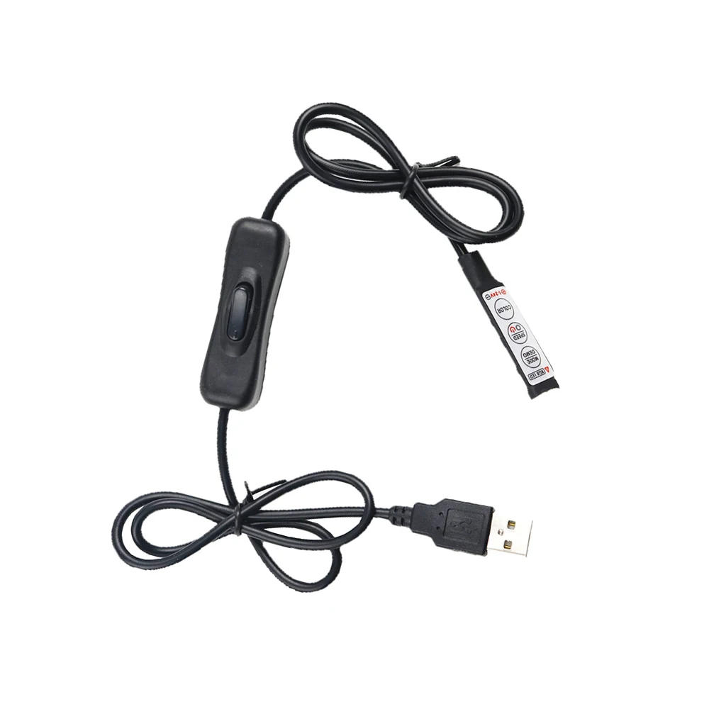 DC 5V 12V USB RGB контроллер мини диммер с переключателем 19 динамических режимов 20
