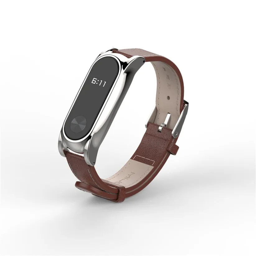 Браслет carprie Mijoas новые модные кожаные Смарт наручные часы ремешок для Xiaomi Miband 2