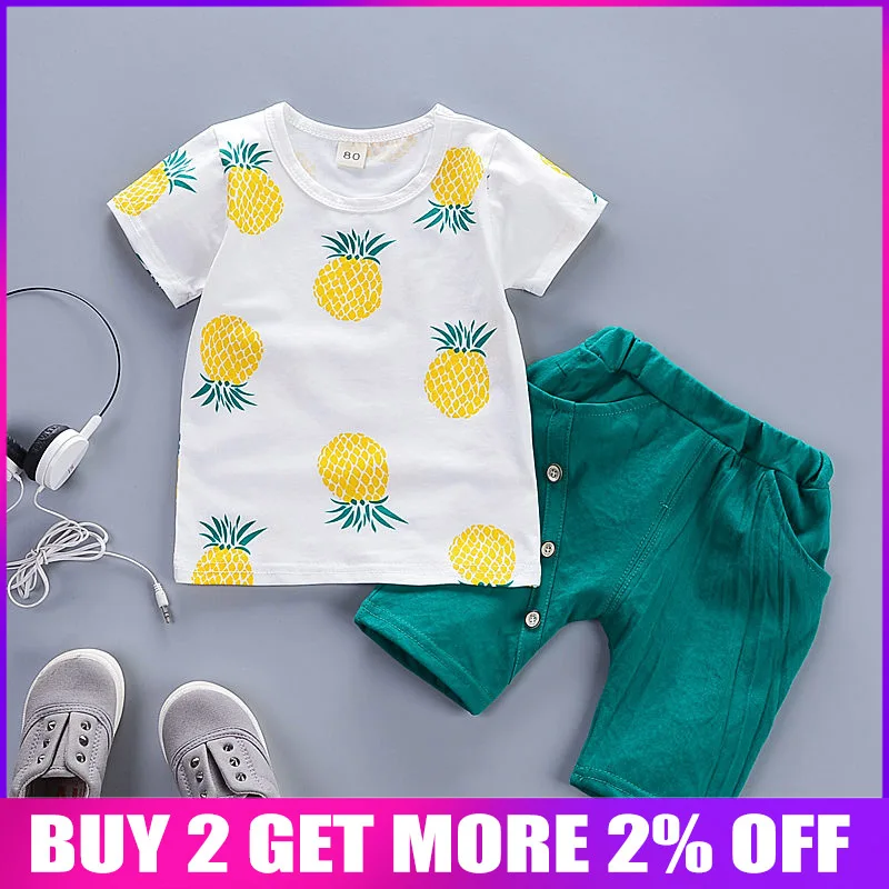 

BibiCola boys clothing sets summer kids cotton sports t-shirt+short pants 2pcs tracksuits for baby boys children casual clothes