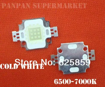 

free shipping 30milx30mil 50pcs 10W LED Cold White 6500-7000k High Power 950LM Epileds LED For DIY