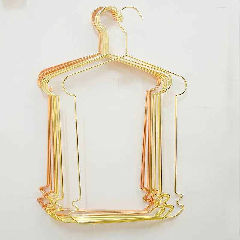 

Metal Plating Rose Gold Swimming Suit Rack Swimming Trunks Skirt Hanger Colthes Hanger