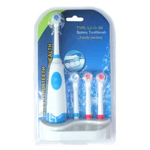 New Electric Toothbrush Waterproof Revolving toothbrush + 3 Nozzles Set Oral Hygiene Dental Care escova eletrica