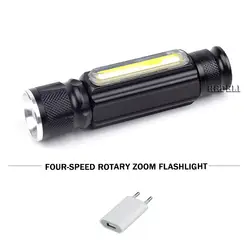 Глинобитных вспышки света мини зум usb лампа встроенный аккумулятор с магнитный фонарик XML t6 светодиодный фонарик warterproof фонарик