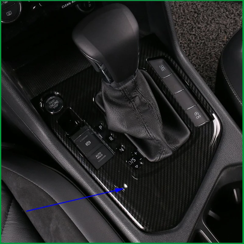 

Car-styling Gear Shift Box Lever Panel Trim For Volkswagen Tiguan 2WD 2017 Storage Box Gear Panel Covers Trim Left hand Drive
