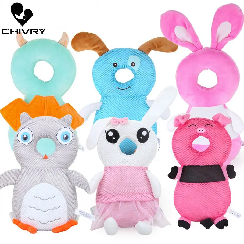 

Chivry Baby Head Protection Pillow Pad Cute Cartoon Anti Fall Crash Soft Safety Wing Pad PP Cotton Toddler Baby Walk Protection