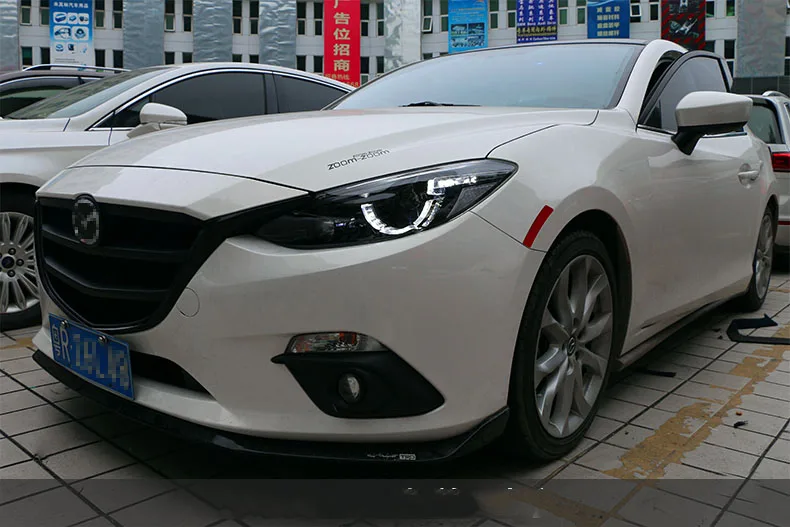 Автомобильный Стайлинг корпус передней фары для Mazda3 mazda 3 Axela фары светодиодный фары DRL Объектив Двойной Луч би-ксеноновых фар, Высокопрочная конструкция