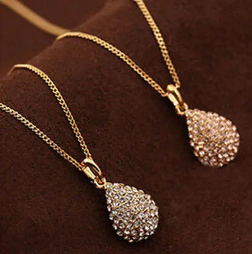 Модные женские туфли со стразами мяч цепи кулон Цепочки и ожерелья Jewelry цвет