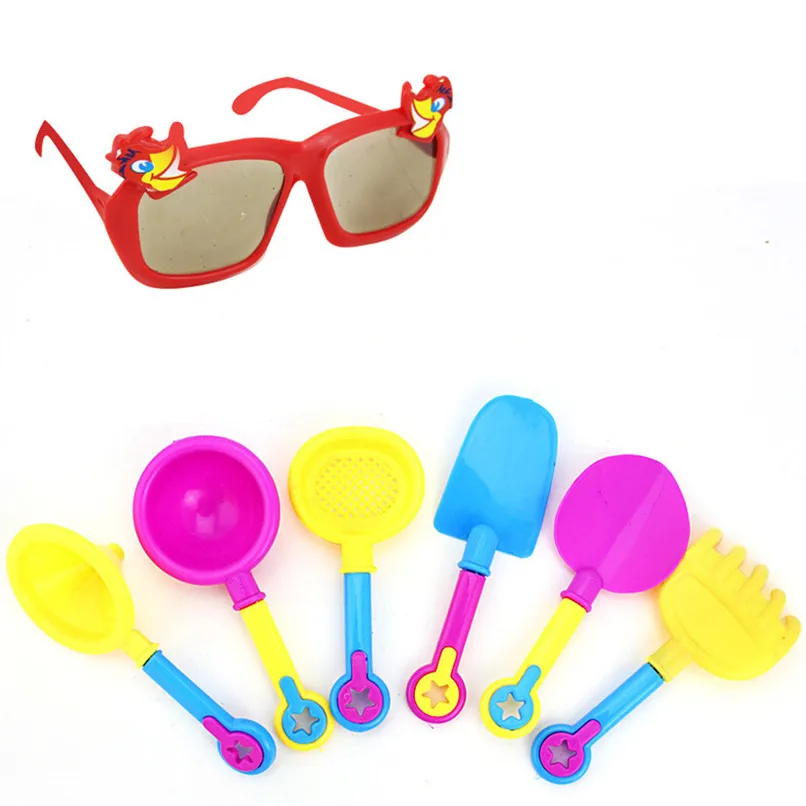 Random Color 9Pcs Kids Sand Beach Toys Castle Bucket Spade Shovel Rake Water Tools Set For Kids Toys Good Gift to Kids JY12#F (6)