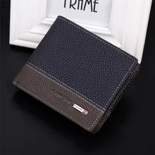 High Quality Mens Leather Bifold Money Card Holder Wallet Coin Purse Clutch Pockets