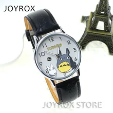JOYROX модные часы для влюбленных с рисунком Тоторо, женские наручные часы высокого качества с кожаным ремешком, популярные женские часы, женские часы