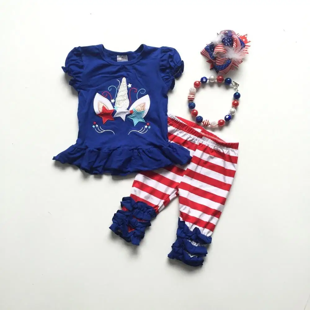 red and blue striped pants