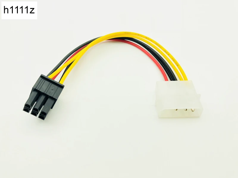 

6Pin Male to 4Pin Molex Male Power Supply Cable Graphics Card Power Port to D Plug Converter Cable for BTC Miner Antminer Mining