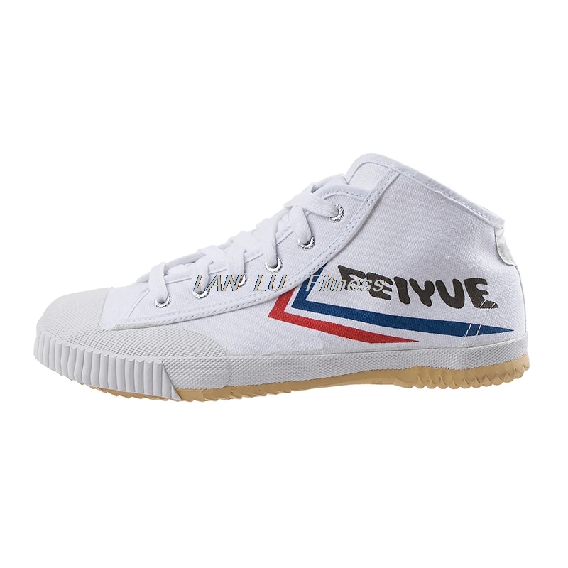 FEIYUE высокие классические парусиновые туфли Спортивная обувь боевых искусств обувь для мужчин и женщин белые кроссовки обувь