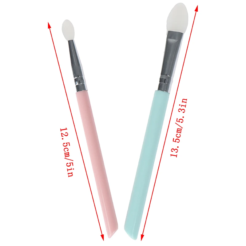 

2PCS New Silicone Eye Shadow Brushes Applicators Loose Eyeshadows Face Eye Makeup Brush Cosmetic Tools
