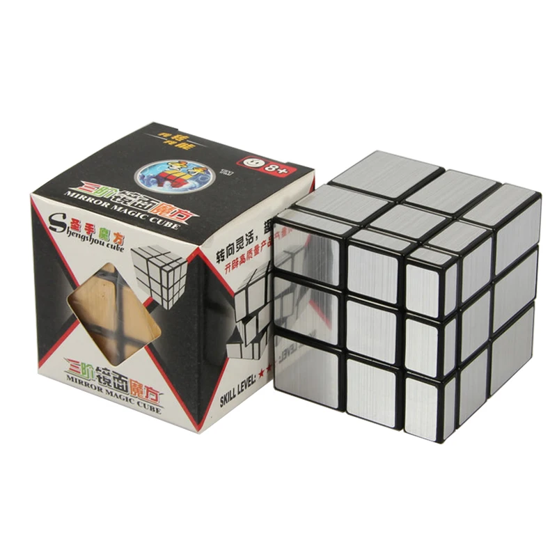 Куб профессиональный ShengShou матовый с глянцевым покрытием зеркальные блоки Cubo Magic 3x3x3 пазл зеркальные часы-кольцо с крышкой Cubo Magico Toys