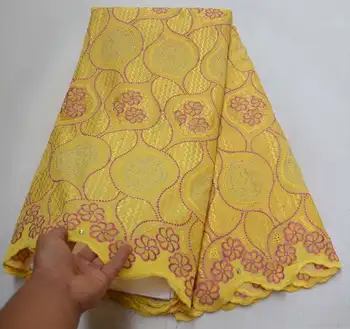 

2019 High Quality African Swiss Voile Lace Fabric With Stones Soft Embroidery WINE Voile Lace Materials In Switzerland BXA003