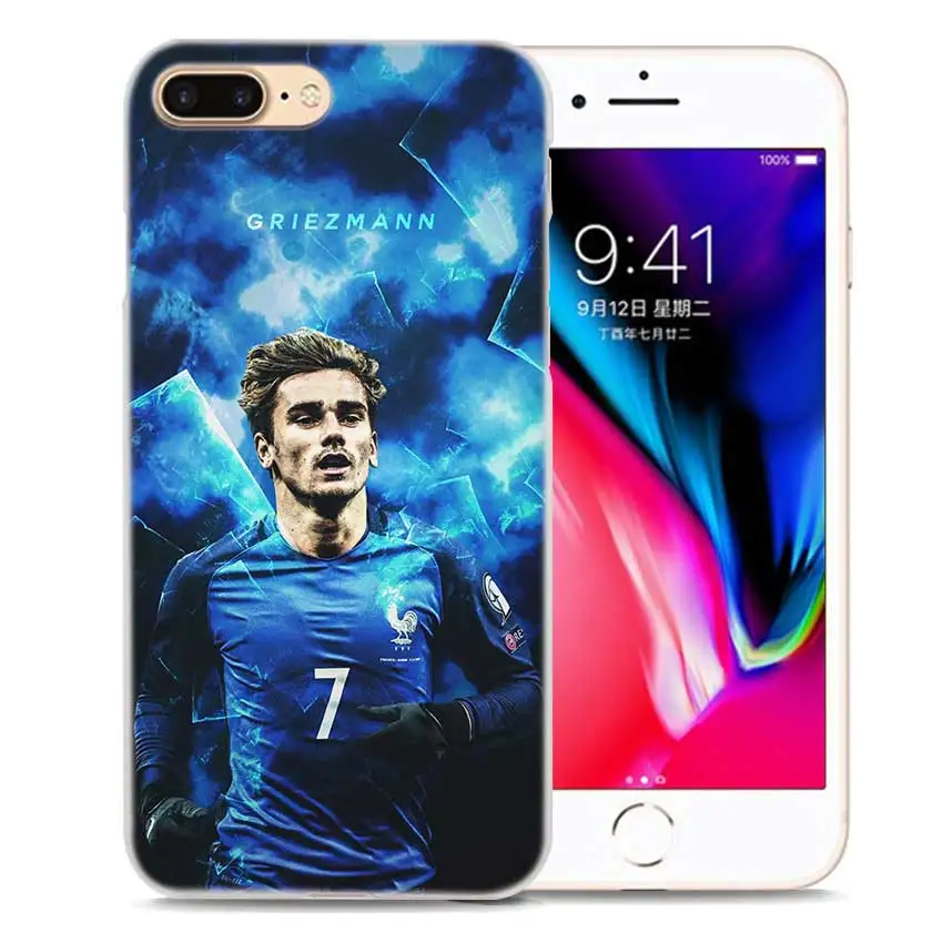 BINFUL iphone case cover transparent coque for iPhone X XR XS Max 8 7 6s 6 Plus 5 5s 5c SE 4s 4 Antoine Griezmann Soccer Star