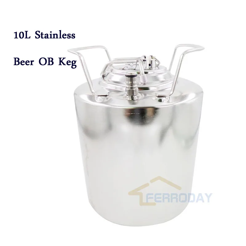 

High quality 2.5gallon 10L 100% new bright shining polished homebrew stainless steel corny cornelius beer keg