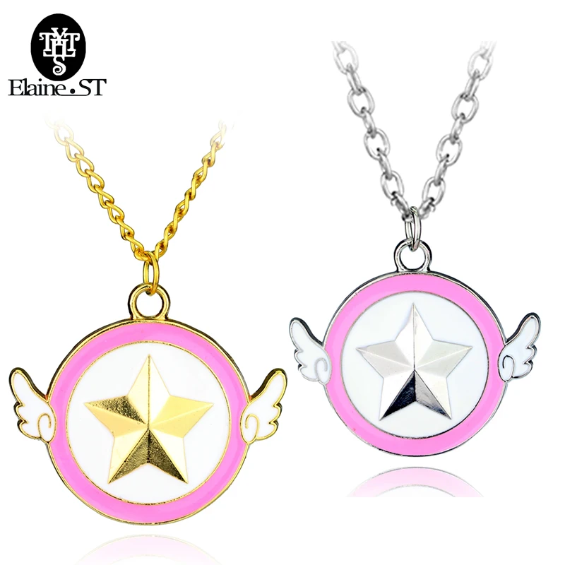 Sailor Moon Metal Necklaces &amp Pendants Anime Cartoon Sweet JEWELRY Star Angel Enamel Necklace Cosplay Accessory | Украшения и