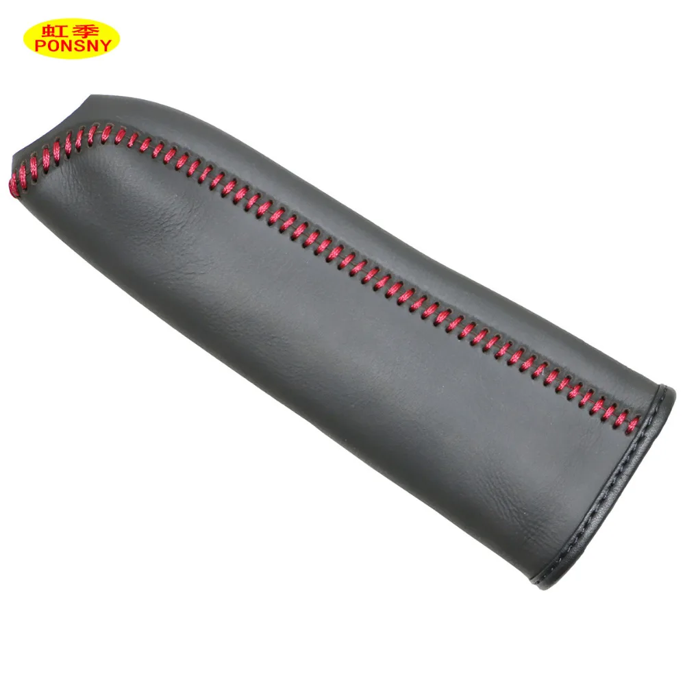 Car Handbrake Covers Case For Mazda 6 2007-2015 Handbrake Grips Cover Genuine Leather hand brake cover