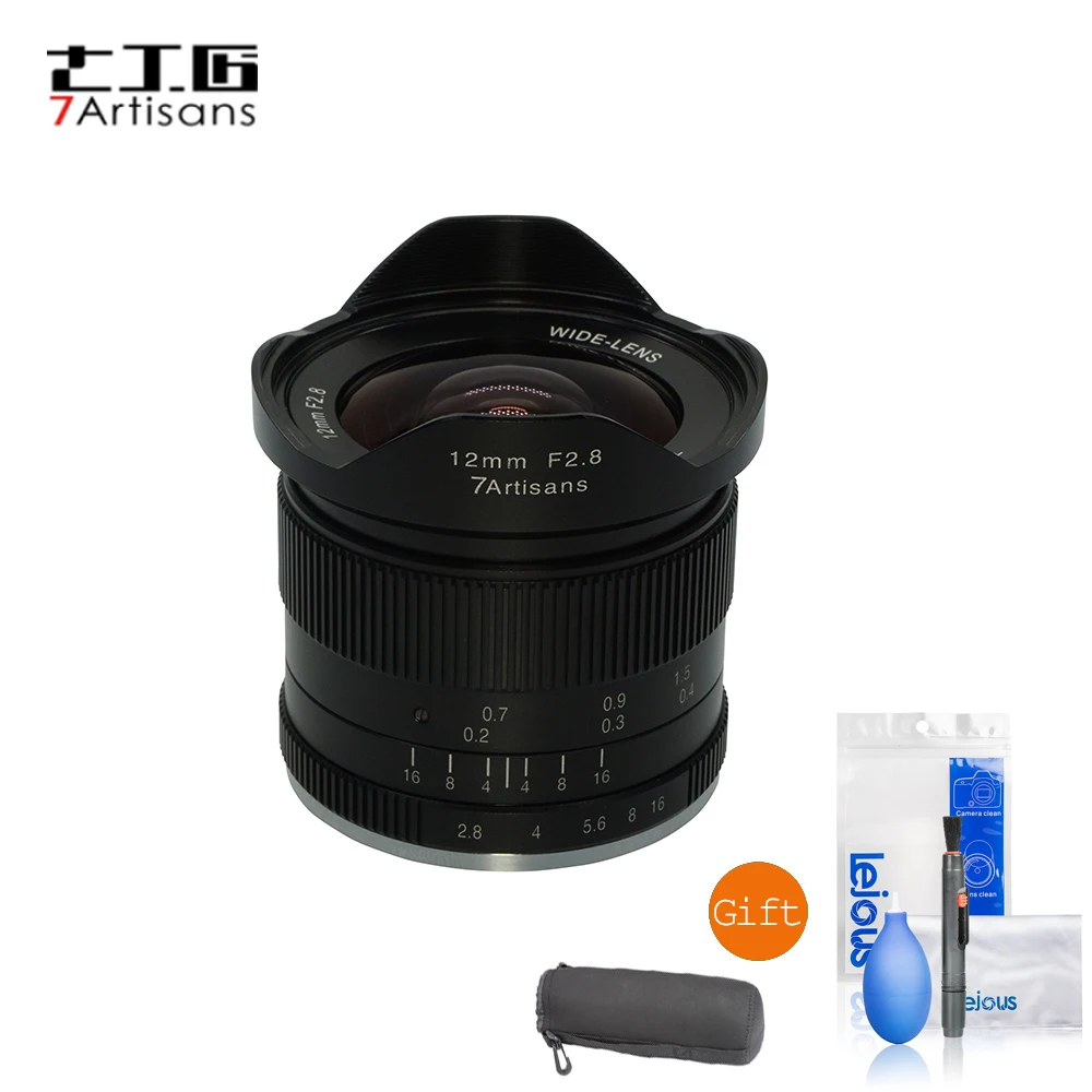 

7artisans 12mm f2.8 Ultra Wide Angle Micro Single Prime Lens Suitable for E Mount EOS-M Mount A6000 A6300 A6500 A7