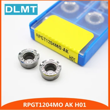 

10Pcs RPGT1204MO AK H01 CNC Aluminum cutter blade Insert Mill Tool Machining Center Cutting Tool wood turning tools AL+TIN