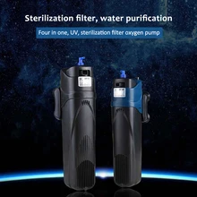 220V 5/8W 4 in 1 Fish Tank Aquarium UV Sterilization Filter Pump Water Circulating UV Sterilizer Air Increase Sterilize Lamp