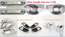 Ciotola Maniglia della porta Stampaggio Adesivo Pannello di Copertura Trim Interni Esterno Accessori Auto Per Toyota C-HR CHR 2017 2018
