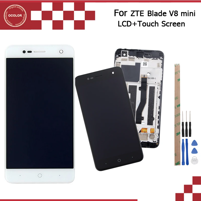 ЖК дисплей ocolor для ZTE Blade V8 mini сенсорный экран с рамкой аксессуар телефона +